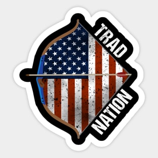 Trad Nation Traditional Archery Sticker